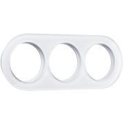 Рамка на 3 поста (Белый) Favorit Runda W0035101