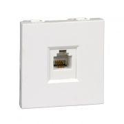Systeme Electric Розетка телефонная «В45» С/У для каб. кан. белый