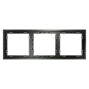 Рамка пластиковая VOLTUM S70 на 3 поста, (титан)