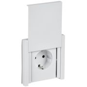 IEK FORTE&PIANO Белый Розетка с/з со шт с крышкой винтовое крепление 16А IP44 FP221.