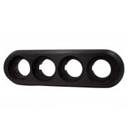 BIRONI Лизетта Бук Угольно-черный Рамка 4-ая (накладной монтаж)