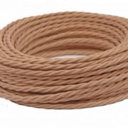 Провод ретро витой ПРВ 3х2,5 какао