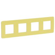 Schneider Electric Unica Studio Зеленое яблоко/Белая Рамка 4-ная