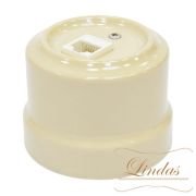 Розетка RJ-45 слоновая кость Lindas 32009