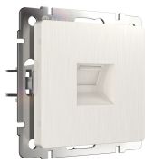 W1181013/ Розетка Ethernet RJ-45 (перламутровый рифленый)