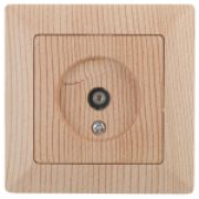 4-301-11  Розетка Intro Solo TV одиночная, СУ, сосна