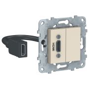 Schneider Electric Unica New Беж Розетка HDMI