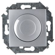 Simon 15 Алюминий Светорегулятор поворотно-нажимной, 500Вт, 230В, винт.зажим