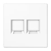 JUNG Белый Плата (фиксация защёлкиванием) для двух модулей; термопласт