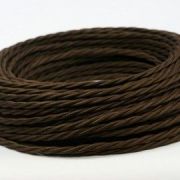 Провод ретро витой ТВ+ТВ шоколад