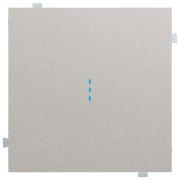 Клавиша одноклавишного выключателя с подсветкой платина