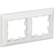 BRITE Рамка 2-мест. РУ-2-Бр белый/белый IEK