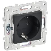 IEK SKANDY Графит Розетка с/з без защитных шторок 16А SK-R05G.