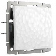 W1210001/ Выключатель одноклавишный (hammer белый)
