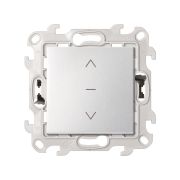 Simon 24 Алюминий Выключатель жалюзи 3-позиционный 10A 250В~