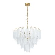 Arte Lamp A4052LM-12SG EVIE Люстра подвесная, матовое золото/стекло