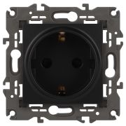 ЭРА 14-2102-05 Elegance Антрацит Розетка с/з со шт