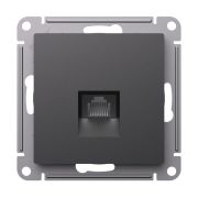 Systeme Electric AtlasDesign Базальт Розетка компьютерная RJ45, кат. 6A, механизм