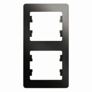 SE Glossa Антрацит Рамка 2-я, вертикальная GSL000706