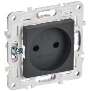 IEK SKANDY Титан Розетка б/з с защитными шторками 10А SK-R01T.