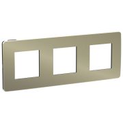 Schneider Electric Unica Studio Бронза/Антрацит Рамка 3-ная