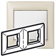 Legrand Valena Жемчужный Рамка 2-ая горизонт. 770472