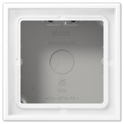 JUNG LS 990 Белый матовый Коробка накладного монтажа 1 пост, с встроенной рамкой