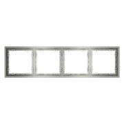 Рамка пластиковая VOLTUM S70 на 4 поста, (сталь)