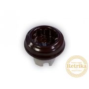 Механизм розетки Ideal с заземл. конт., коричневый