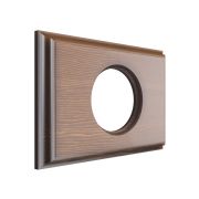 Рамка 1-ая деревянная для скрытой установки, прямоугольник, Лахта, коллекция «СенатЪ»  темный дуб