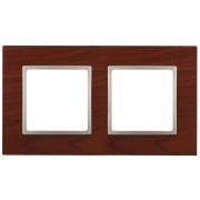 ЭРА 14-5302-08 Вишня+Шампань Рамка на 2 поста  дерево,  Elegance