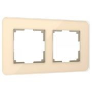 W0022443/ Рамка на 2 поста Elite (айвори, стекло)