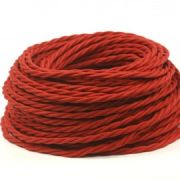 Провод ретро витой ПРВ 2х2,5 красный