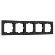 W0052408/ Рамка на 5 постов Hammer (черный)