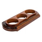 Рамка 3-местная дерево «Элегант», темный дуб