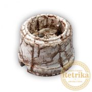 Розетка с заземлением керамика мрамор