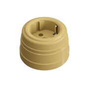 Розетка пластиковая с/з песочное золото серия «Усадба» 30301-32