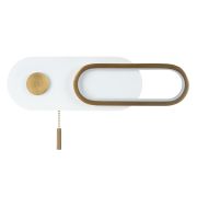 Arte Lamp A2602AP-10WH LUCAS Бра с выкл, белый/золото/металл/акрил