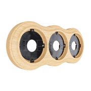 Рамка 3-местная дерево «Аврора» без тонировки