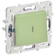 IEK SKANDY Мятный Выключатель 1-клавишный с индикацией 10А SK-V07G.