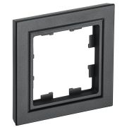 IEK BRITE BASE Черный Рамка 1-м РУ-1-БрЧ.