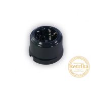 Розетка с заземлением керамика серый