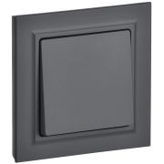 IEK BRITE Графит Выключ. 1-кл. 10А в сборе ВСР10-1-0-БрГ.