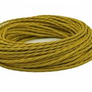Провод ретро витой ПРВ 3х1,5 шафран