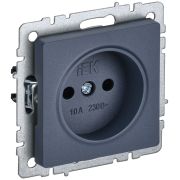 IEK BRITE BASE Маренго Розетка 1-м б/з без защ штор 10А РС10-1-0-БрМ.