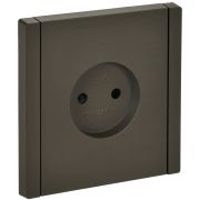 IEK FORTE&PIANO Серый Розетка б/з со шт винтовое крепление 10А FP317.