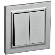 IEK BRITE BASE Алюминий 2-кл. 10А в сб. ВСР10-2-0-БрА.