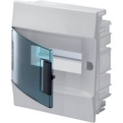 ABB Mistral41 Бокс в нишу 8М зеленая прозрачная дверь (c клемм) 1SLM004101A1202 (232x250x108)