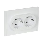 IEK FORTE&PIANO Белый Розетка 2-я с/з со шт безвинтовое крепление 16А FP223.