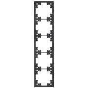 Рамка 5-ая Standart черный матовый 35850 MB